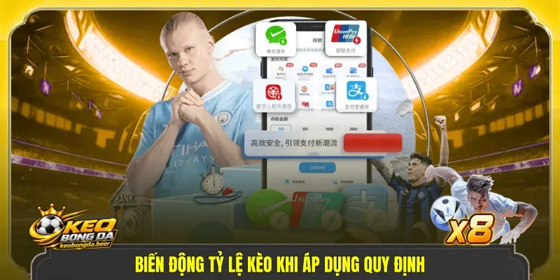 Biến động tỷ lệ kèo khi áp dụng quy định.