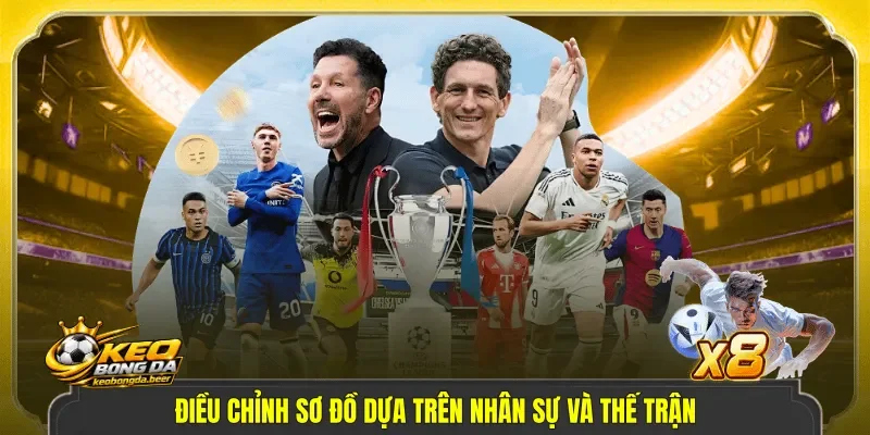 Điều chỉnh sơ đồ dựa trên nhân sự và thế trận