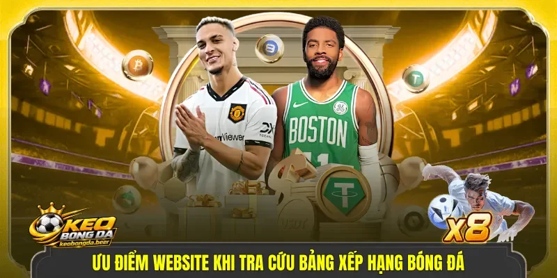 Ưu điểm website khi tra cứu bảng xếp hạng bóng đá